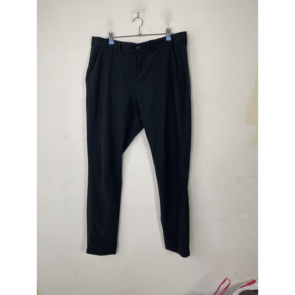 Mizzen Main Mens Pants 36x32 Black Golf Tech Helmsman Slim Fit Performance